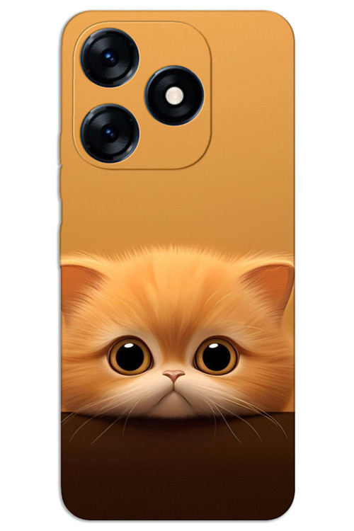 Tecno Spark Go 2024 Kılıf HD Desen Baskılı Arka Kapak - Sarı Yavru Kedi