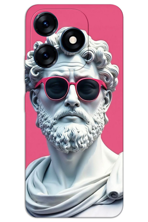Tecno Spark 20 Pro Kılıf HD Desen Baskılı Arka Kapak - Heykel