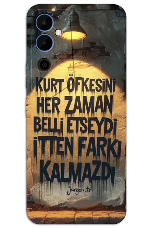 Tecno Pova Neo 2 Kılıf HD Desen Baskılı Arka Kapak - Kurt Öfkesi
