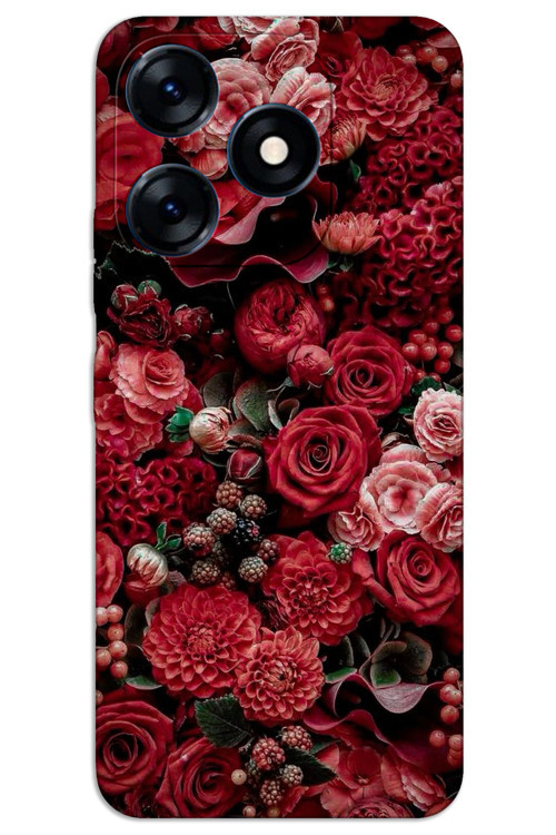 Tecno Spark 20 Pro Kılıf HD Desen Baskılı Arka Kapak - Güller