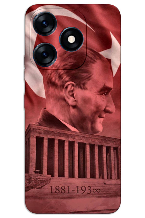 Tecno Spark 10 4G Kılıf HD Desen Baskılı Arka Kapak - Atatürk Anıtkabir