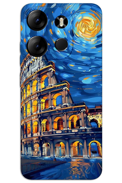 Tecno Spark Go 2023 Kılıf HD Desen Baskılı Arka Kapak - Sanat Roma