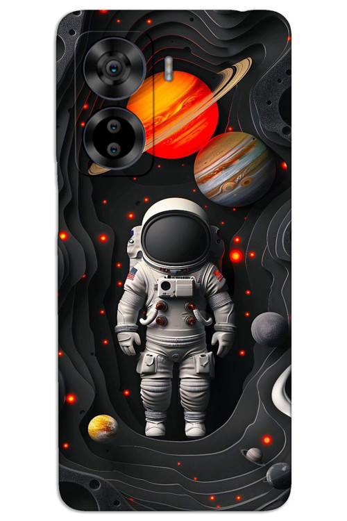 Casper Via X40 Kılıf HD Desen Baskılı Arka Kapak - Astronot Gezegenler