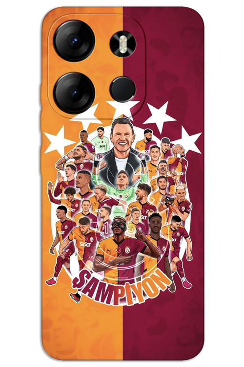 Tecno Spark Go 2023 Kılıf HD Desen Baskılı Arka Kapak - Şampiyon