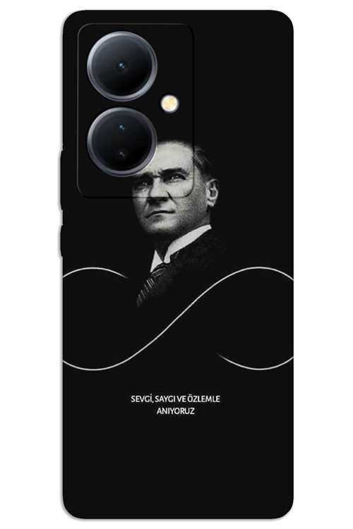 Vivo V29 Lite 5G Kılıf HD Desen Baskılı Arka Kapak - Atatürk Sonsuzluk