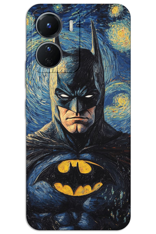 Vivo Y16 Kılıf HD Desen Baskılı Arka Kapak - Batman