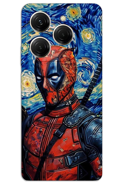 Tecno Spark 20 Pro 5G Kılıf HD Desen Baskılı Arka Kapak - Deadpool