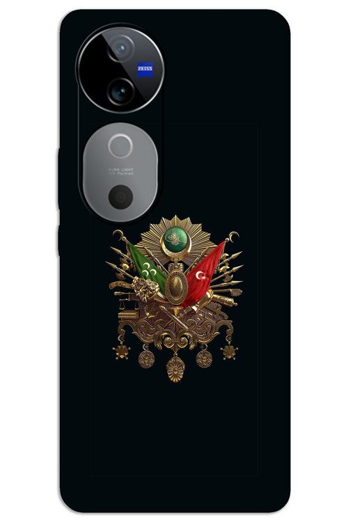 Vivo V40 Kılıf HD Desen Baskılı Arka Kapak - Tuğra