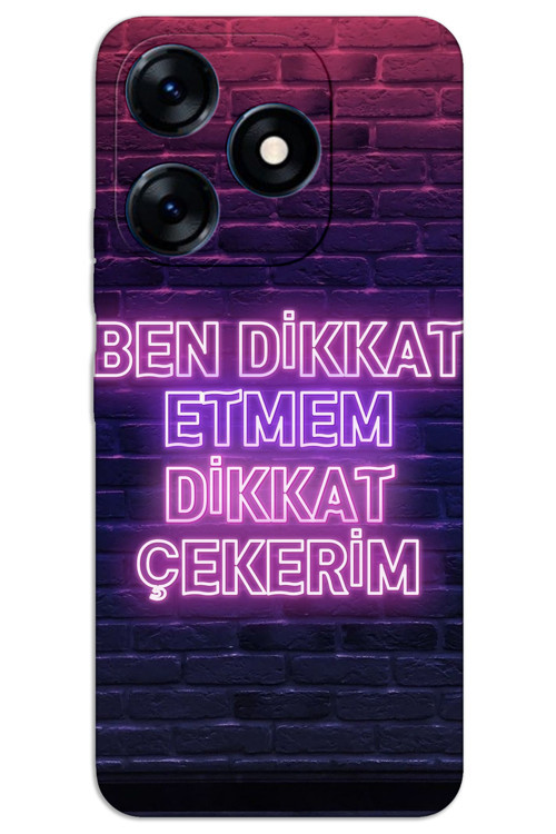 Tecno Spark 20C Kılıf HD Desen Baskılı Arka Kapak - Dikkat Çekerim