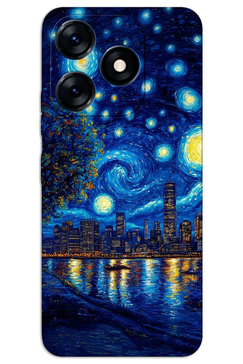Tecno Spark 20C Kılıf HD Desen Baskılı Arka Kapak - Sanat Sahil