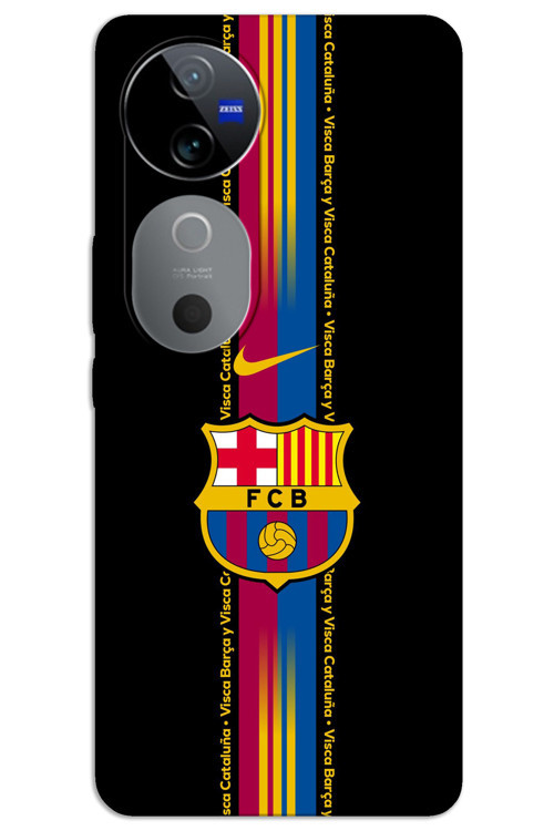 Vivo V40 Kılıf HD Desen Baskılı Arka Kapak - Barça