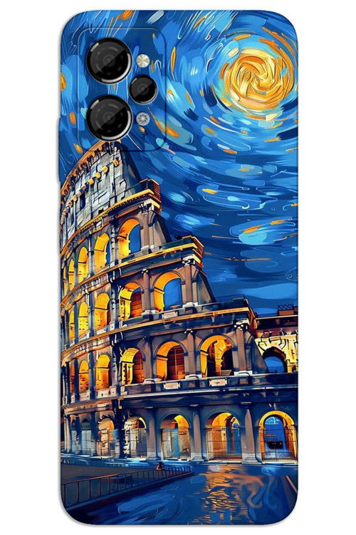 Casper Via X30 Kılıf HD Desen Baskılı Arka Kapak - Sanat Roma