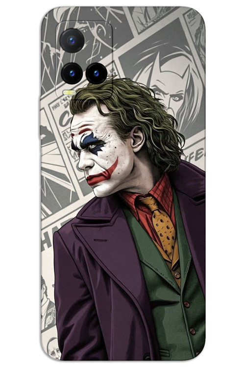 Vivo Y33S Kılıf HD Desen Baskılı Arka Kapak - Joker