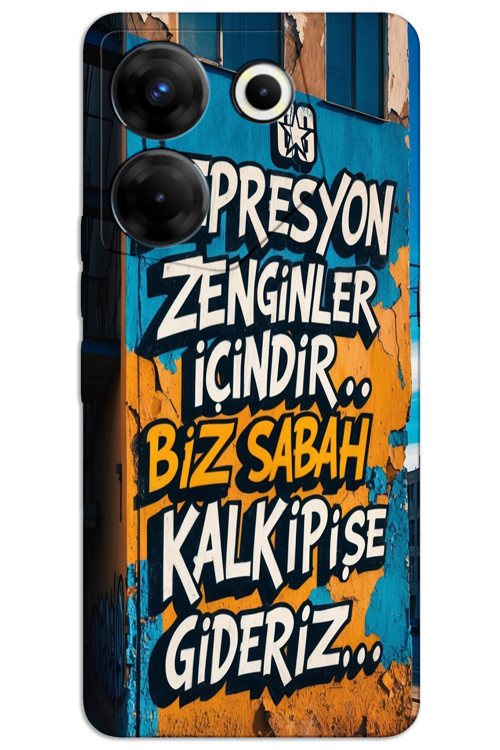 Tecno Camon 20 Pro 5G Kılıf HD Desen Baskılı Arka Kapak - Depresyon