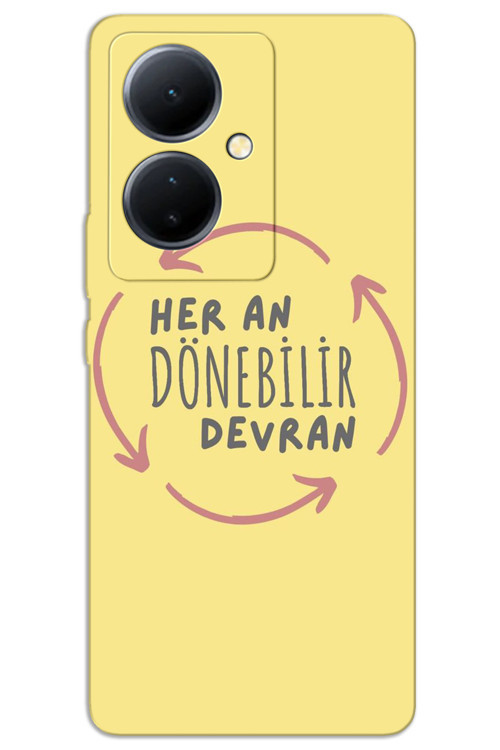 Vivo V29 Lite 5G Kılıf HD Desen Baskılı Arka Kapak - Devran Döner