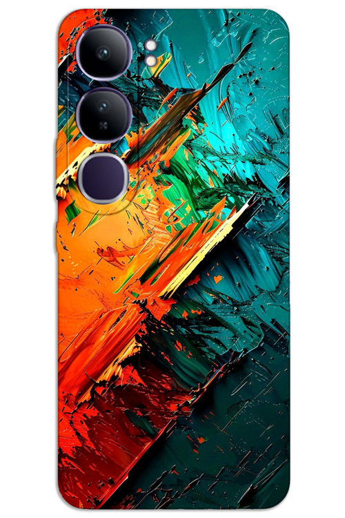 Vivo V40 Lite Kılıf HD Desen Baskılı Arka Kapak - Kristal