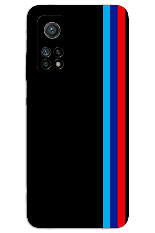 Xiaomi Mi 10T / 10T Pro Kılıf HD Desen Baskılı Arka Kapak - Üç Şerit