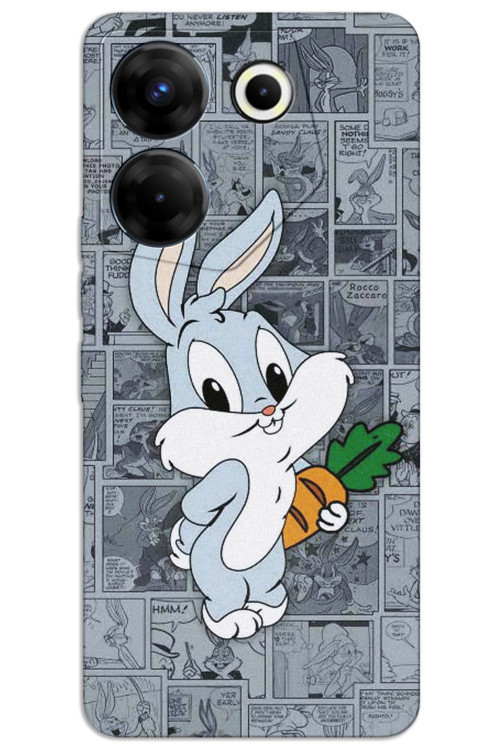 Tecno Camon 20 Kılıf HD Desen Baskılı Arka Kapak - BugsBunny 1