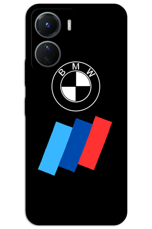 Vivo Y16 Kılıf HD Desen Baskılı Arka Kapak - Logo Şerit