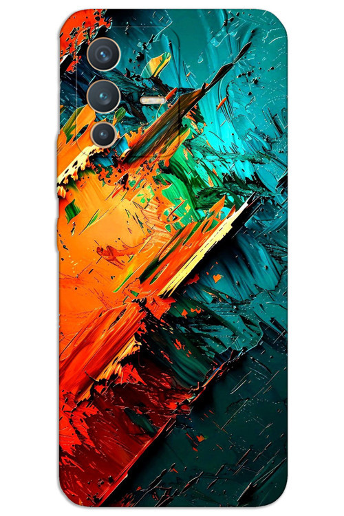 Vivo V23 5G Kılıf HD Desen Baskılı Arka Kapak - Kristal