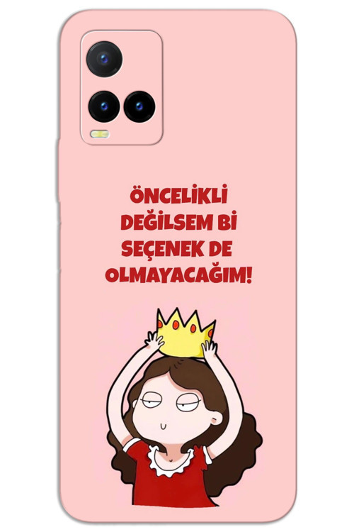 Vivo Y33S Kılıf HD Desen Baskılı Arka Kapak - Seçenek Değilim