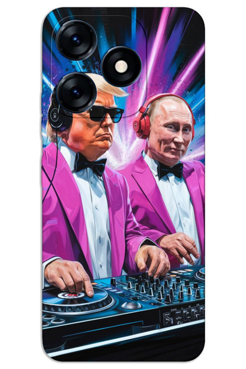 Tecno Spark Go 2024 Kılıf HD Desen Baskılı Arka Kapak - DJ Trump Putin