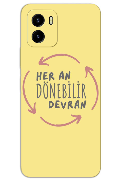 Vivo Y15S Kılıf HD Desen Baskılı Arka Kapak - Devran Döner