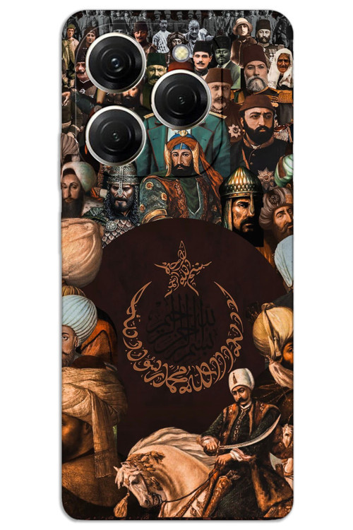 Tecno Spark 20 Pro 5G Kılıf HD Desen Baskılı Arka Kapak - Osmanlı Hanedan