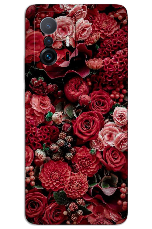 Xiaomi Mi 11T / Mi 11T Pro Kılıf HD Desen Baskılı Arka Kapak - Güller