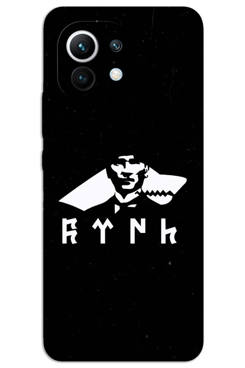 Xiaomi Mi 11 Kılıf HD Desen Baskılı Arka Kapak - Atatürk Kurt