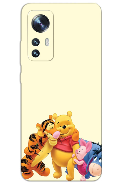 Xiaomi Mi 12 Pro Kılıf HD Desen Baskılı Arka Kapak - Winnie The Pooh 3