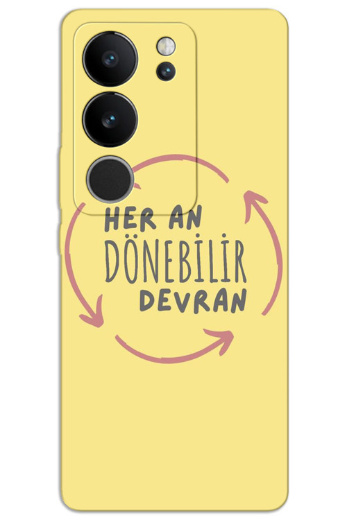 Vivo V29 5G Kılıf HD Desen Baskılı Arka Kapak - Devran Döner