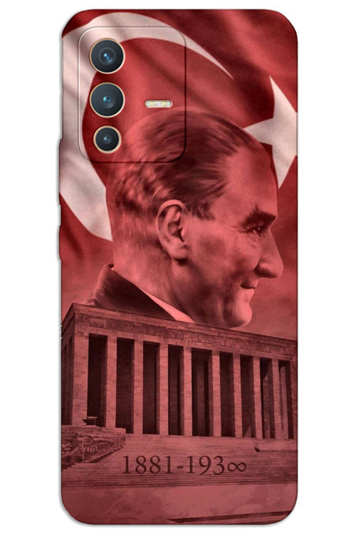 Vivo V23 5G Kılıf HD Desen Baskılı Arka Kapak - Atatürk Anıtkabir