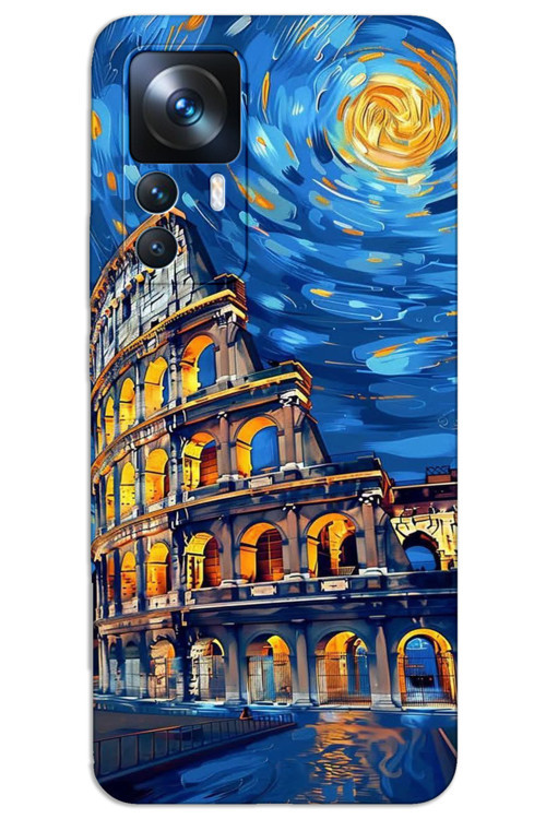 Xiaomi Mi 12T / 12T Pro Kılıf HD Desen Baskılı Arka Kapak - Sanat Roma