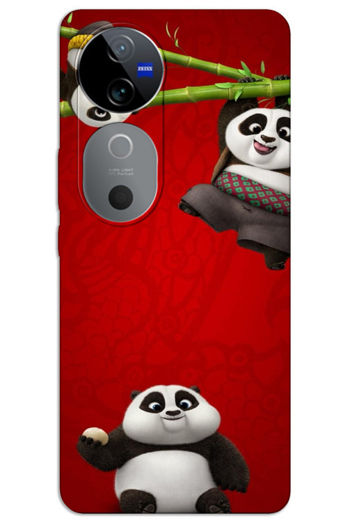 Vivo V40 Kılıf HD Desen Baskılı Arka Kapak - Panda