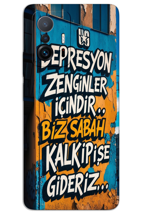 Xiaomi Mi 11T / Mi 11T Pro Kılıf HD Desen Baskılı Arka Kapak - Depresyon