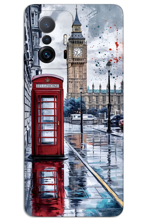 Xiaomi Mi 11T / Mi 11T Pro Kılıf HD Desen Baskılı Arka Kapak - London