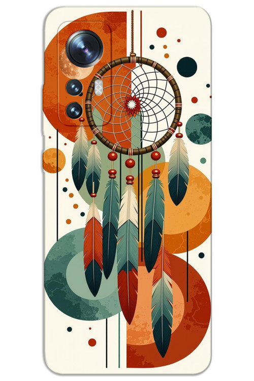 Xiaomi Mi 12 Kılıf HD Desen Baskılı Arka Kapak - Mandala