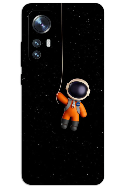 Xiaomi Mi 12 Kılıf HD Desen Baskılı Arka Kapak - Astronot
