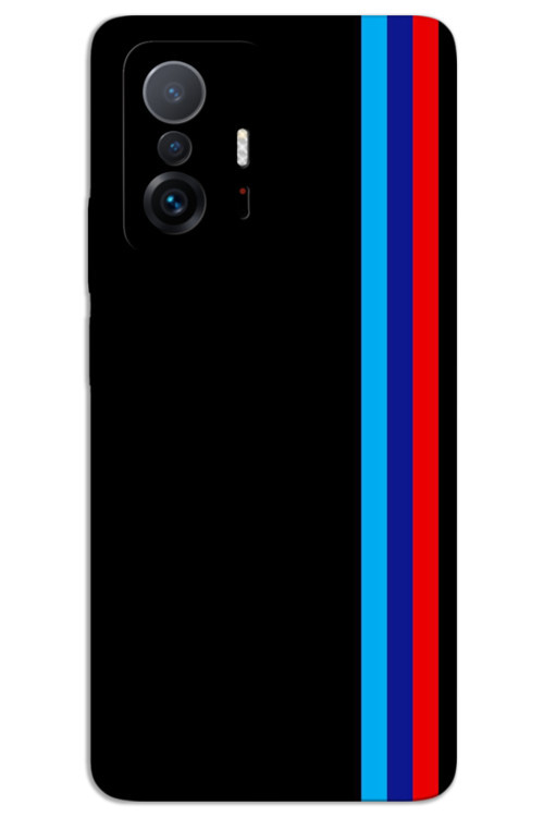 Xiaomi Mi 11T / Mi 11T Pro Kılıf HD Desen Baskılı Arka Kapak - Üç Şerit