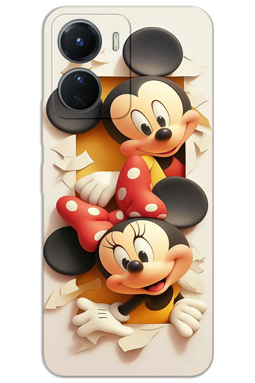 Vivo Y16 Kılıf HD Desen Baskılı Arka Kapak - Mickey 2