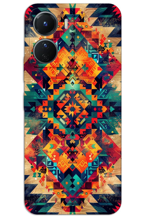 Vivo Y16 Kılıf HD Desen Baskılı Arka Kapak - Motif 1