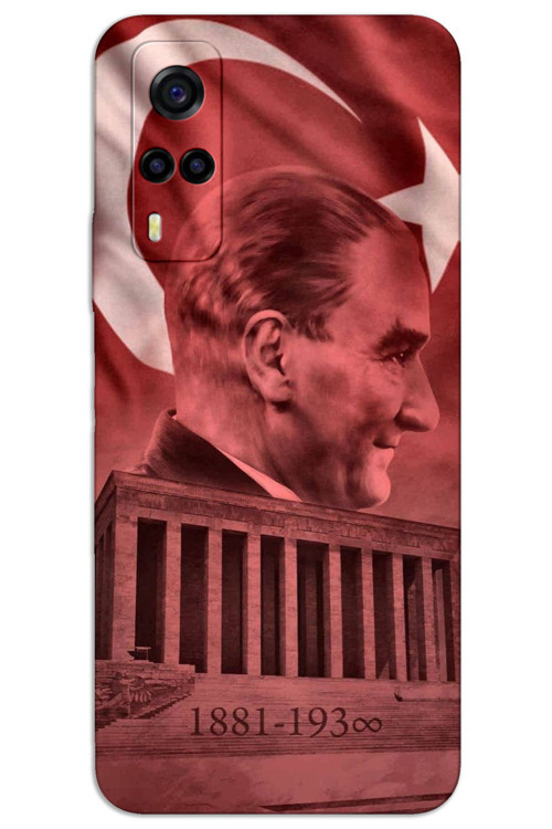 Vivo Y53S Kılıf HD Desen Baskılı Arka Kapak - Atatürk Anıtkabir