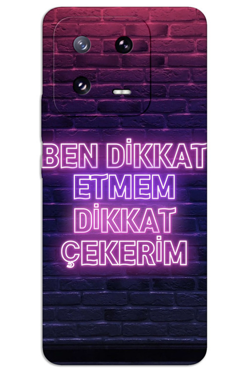 Xiaomi Mi 13 Kılıf HD Desen Baskılı Arka Kapak - Dikkat Çekerim