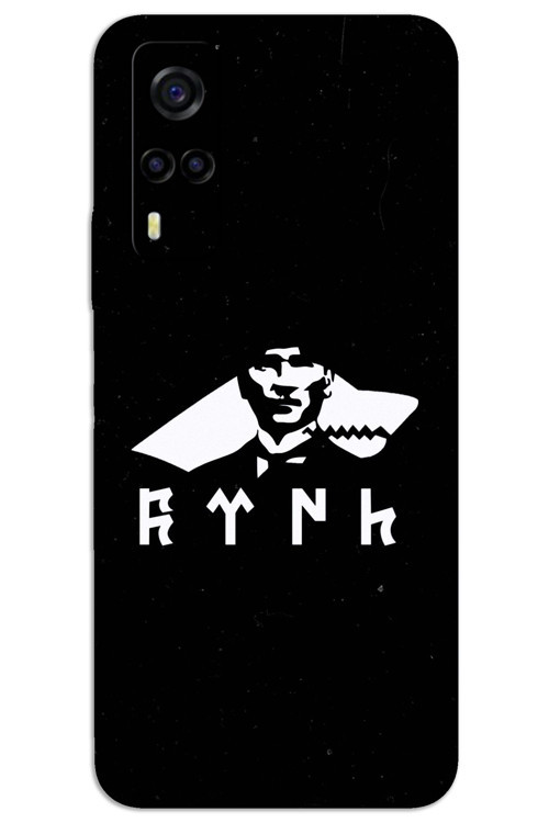 Vivo Y53S Kılıf HD Desen Baskılı Arka Kapak - Atatürk Kurt