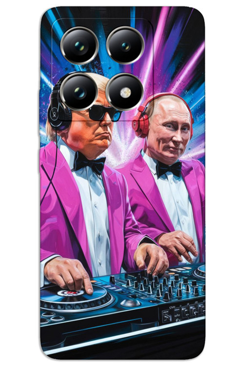 Xiaomi Mi 14 Kılıf HD Desen Baskılı Arka Kapak - DJ Trump Putin