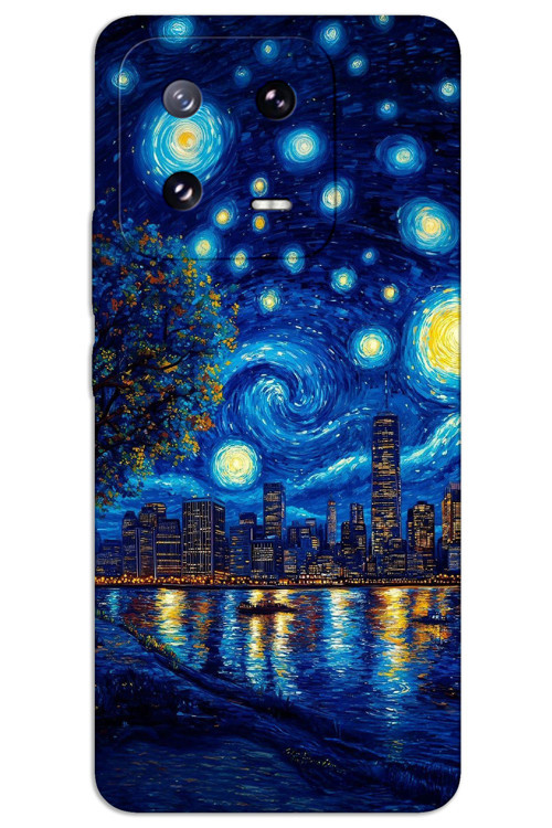 Xiaomi Mi 13 Kılıf HD Desen Baskılı Arka Kapak - Sanat Sahil