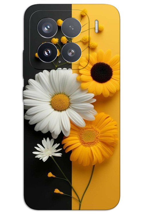 Xiaomi Mi 15 Kılıf HD Desen Baskılı Arka Kapak - Papatya