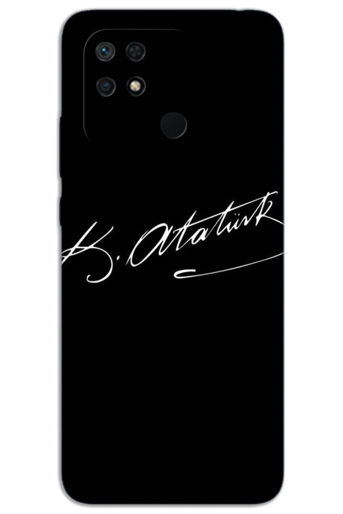 Xiaomi Poco C40 Kılıf HD Desen Baskılı Arka Kapak - Atatürk İmza