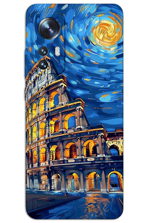 Xiaomi Mi 12 Kılıf HD Desen Baskılı Arka Kapak - Sanat Roma